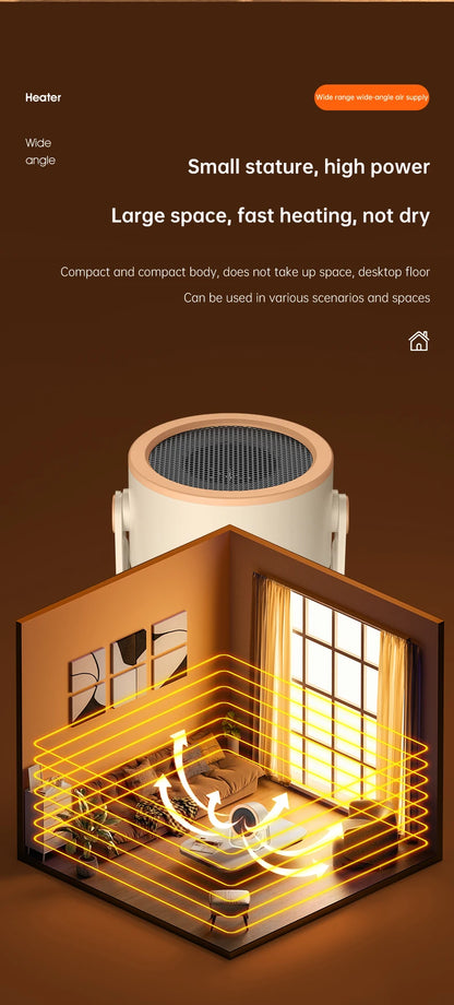 Desktop Heater Electric Heater Hot Air Blower Portable Fan Heater Mini Radiator Office Room Home Appliance Warmer Low Consumptio