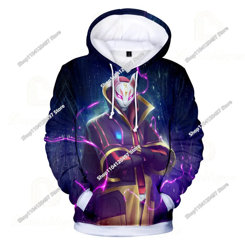 Children's Clothing Fortnite 3D Printed Unisex Hoodie Casual Coat Game Peripheral Cosplay Children Clothing Gifts