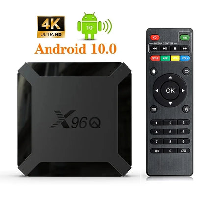 X96Q TV Box android 10 Quad Core H313 2GB 16GB 2.4GHz WiFi 4K Media Player Set top box