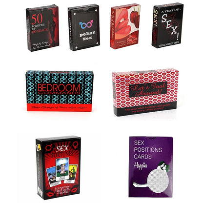 English & Spanish Sexual Position Cards Role Playing Adult Games Bedroom Commands Sex Toys For Couples 18+ Erotic Products
