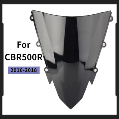 For Honda CBR500R CBR 500 R 500R 2016 2017 2018 Motorcycle Double Bubble Windshield  WindScreen Accessories Fairing Deflector