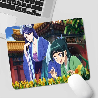 T-The Apothecary Diaries Small Office Computer Desk Mat Table Keyboard Big Mouse Pad Laptop Cushion Non-slip Deskpad Home Decor
