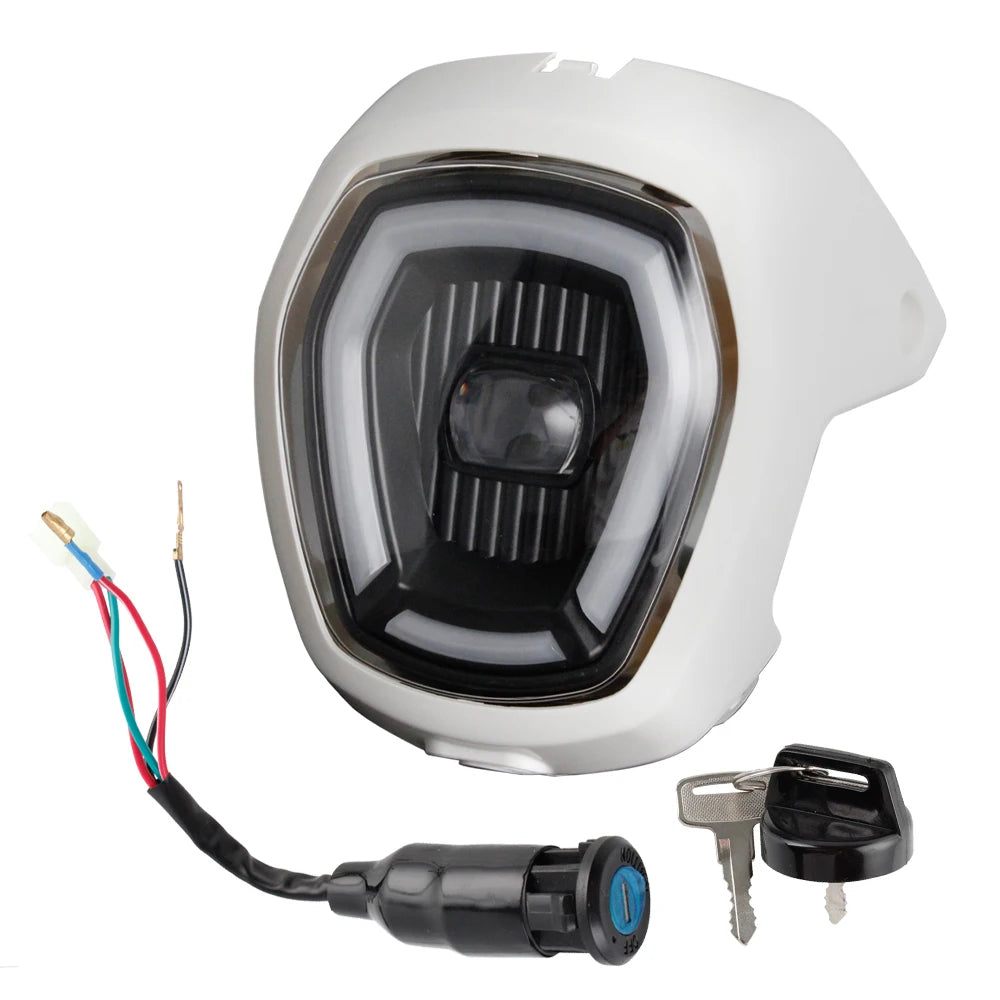 Motorcycle DC 12V Headlight Assembly For Honda NAVI 2022-2023 Head Lamp Accessories  Black Fairing Front Light HeadLamp
