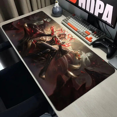 Ahri L-LOL Mouse Pad Large Computer Office Table Mats XXL Rubber Anti-slip HD Gaming Keyboard Mousepads Long Desk Mat