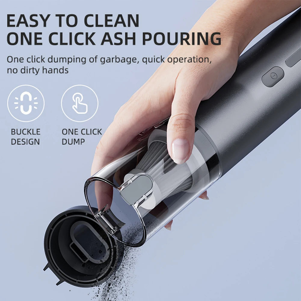 15000Pa Car Vacuum Cleaner Strong Suction Powerful Wireless Portable Car Cleaner for Home Appliance Air Blower Handheld Cordless