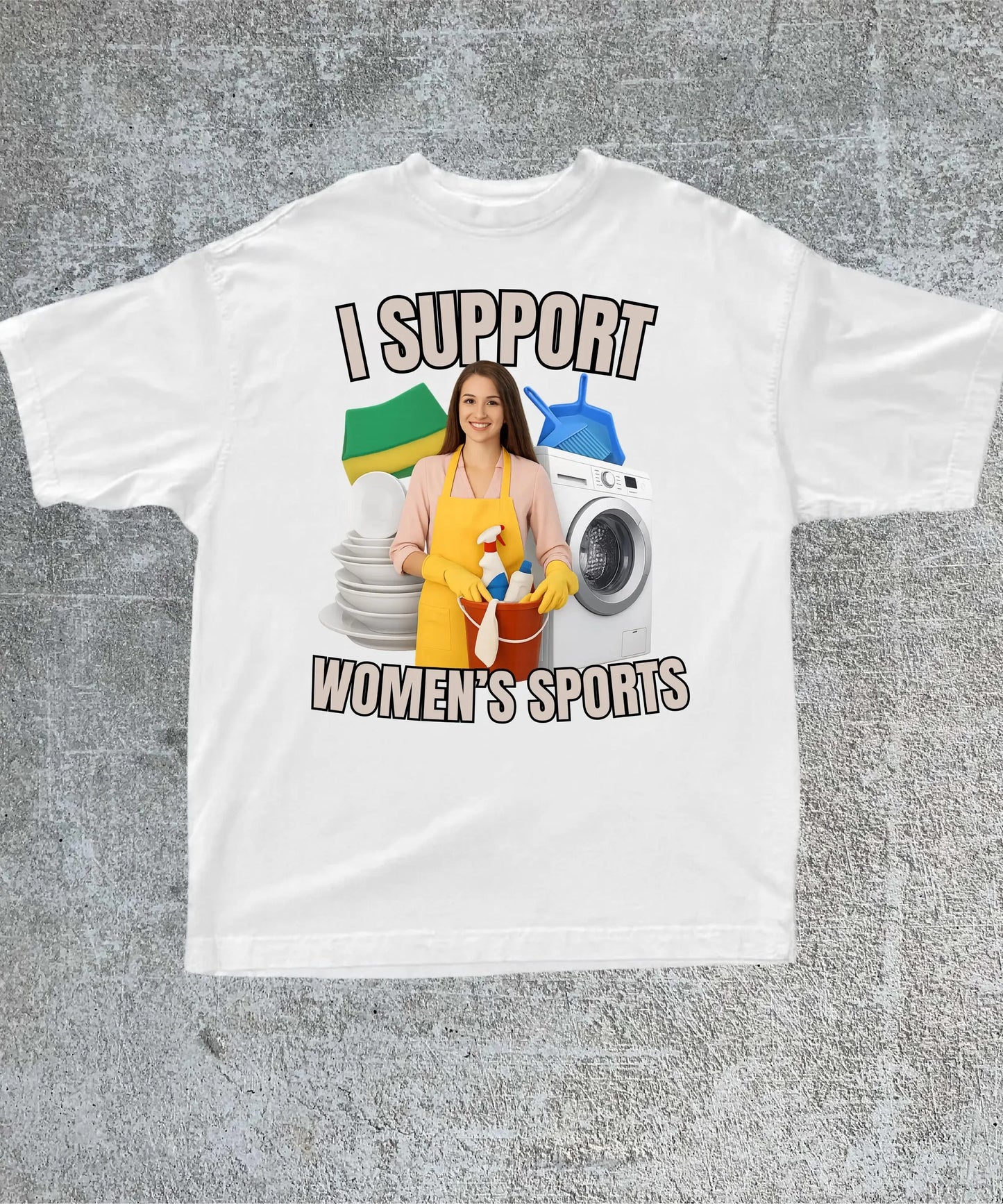 Men I Support Women's Sports T Shirt Unisex Women Oversize Tee Streetwear Casual Short Sleeve Funny Sarcastic Humor Gen Z Humor