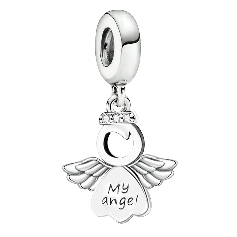 925 Sterling Silver Small Fresh Four Leaf Clover Series Charms Bead Diy Bracelet Necklace Making Gift Of High Quality Jewelry