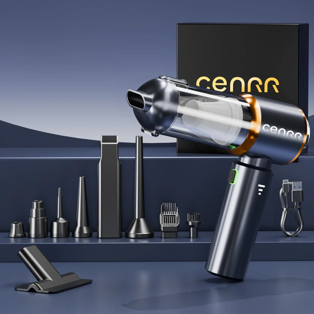 CENRR NEW Car Vacuum Cleaner Mini Powerful 998000PA Portable Vacuum Cleaner for Handheld Blower Car Cleaner Home Appliance