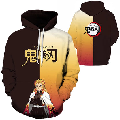 Anime Demon Slayer Kimetsu No Yaiba 3D Hoodies Men Fashion Long Sleeve Sweatshirts Women Casual Harajuku Streetwear Pullovers