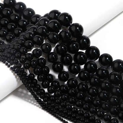 Natural Stone 4 6 8 10 12mm Round Tiger Eye Amethyst Agate Jades Stone Spacer Bead For Jewelry Making Diy Bracelet Needlework