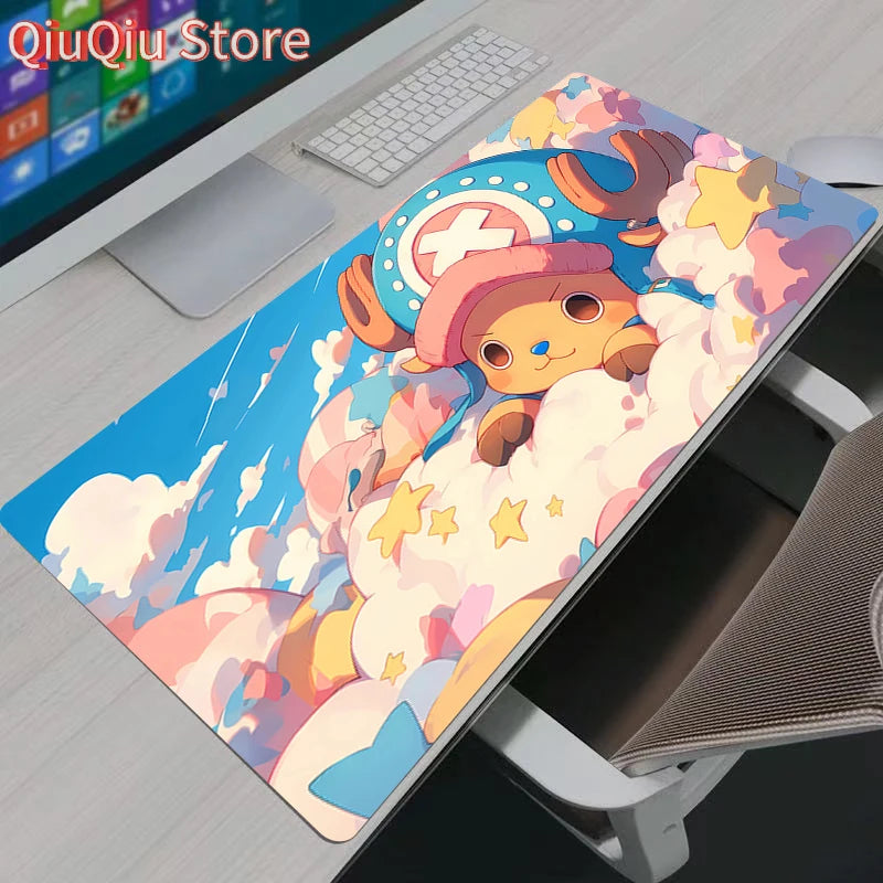 Large Mouse Pad Office Computer One Piece Tony Tony Chopper Desk Mat Table Keyboard Laptop Carpet Accessories Gaming Mousepad