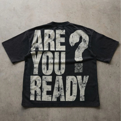 Alphabet Print Street T-shirt Harajuku Printed Short Sleeve Men and Women Hip Hop Fashion Round Neck Cotton Short Sleeve Y2K