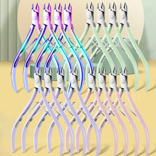 1/2/4Pcs Stainless Steel Cuticle Nail Nipper Clipper Cutter Nail Art Manicure Pedicure Care Trim Plier Cutter Beauty Nail Tools