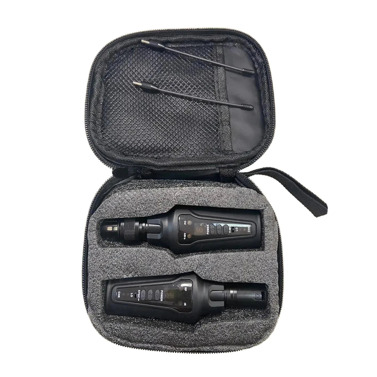 Acemic TR-20SET UHF Wireless Microphone Adapter, XLR Transmitter and Receiver with 48V Phantom Power, for Condenser Dynamic Mic