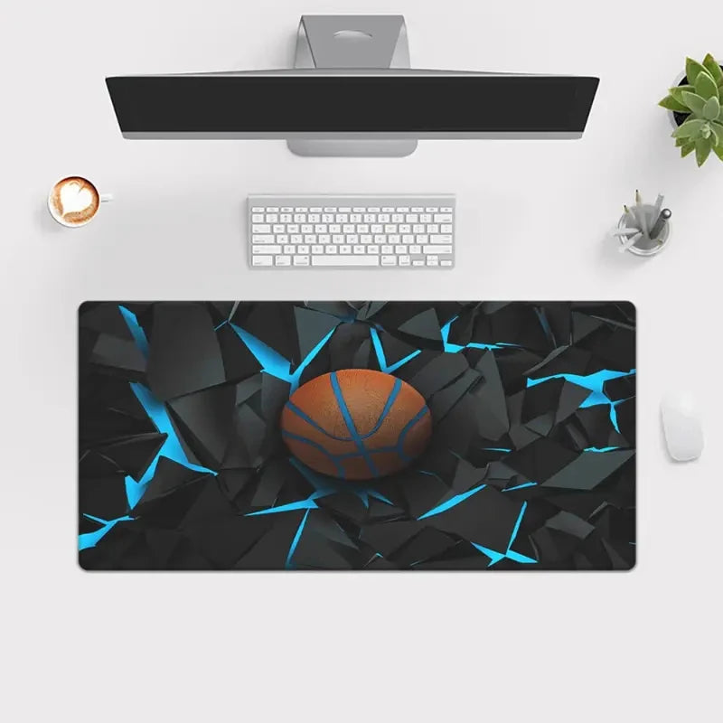Basketball pattern Mouse Pad  Computer Office Game Table Mats XXL Rubber Anti-slip Gaming Keyboard Long Desk Pads playmat
