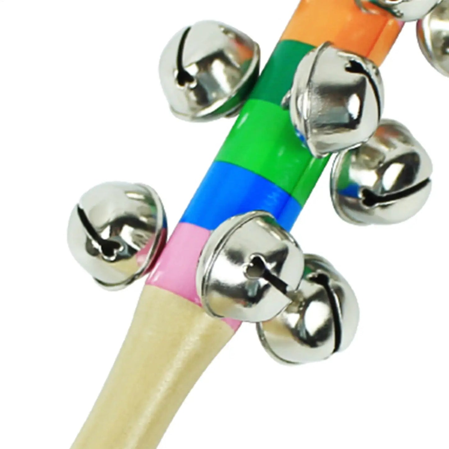 Wooden Bell Rod Rainbow Instruments Toys Early Education Stick Shaker Musical Toy for Children Kids Gifts Percussion Instruments