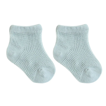4 Pairs/Lot  New Baby Socks Mesh Thin Newborn Socks Combed Cotton Boneless Soft Summer Baby Socks For Gift