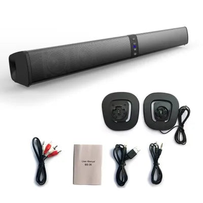 40WTV Soundbar Wireless Bluetooth Speakers Separated Column Home Theater Subwoofer with Fm Radio TF AUX for Computer TV boom box
