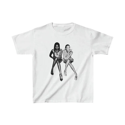 Streetwear Fashion Y2k Style 90s Cool Girls Punk Graphics Men Women Top Vintage Punk Tee Casual Short Sleeve T-shirt Summer Tees