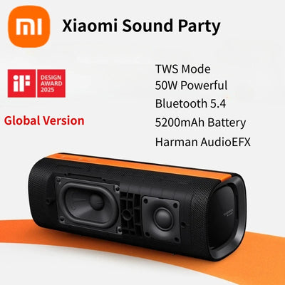 Xiaomi Sound Party TWS Stereo Speaker Global Version IP67 Waterproof Bluetooth 5.4 Harman AudioEFX Combo 50W Portable Speaker