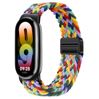 Braided Loop Strap For Xiaomi Band 9 8 Magnetic Buckle Mi band 9 Nylon Bracelet Comfortable Wristband For Mi Band 10 Accessories
