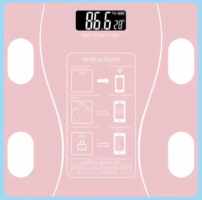 Body Fat Scale Smart Wireless Digital Bathroom Weight Scale Body Composition Analyzer With Smartphone App Bluetooth-compatible