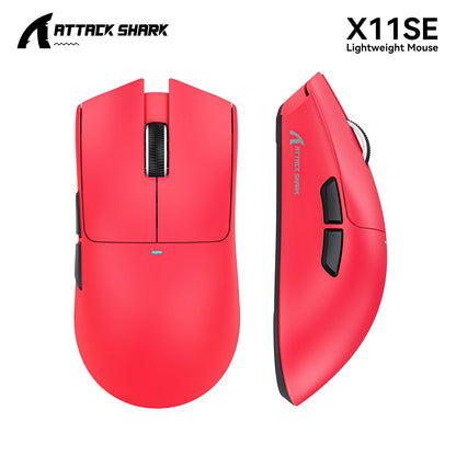 ATTACK SHARK X11SE Wireless Gaming Mouse 63g Lightweight Tri-Mode Bluetooth Wired PAW3311 22000 DPI for Office & Home Use