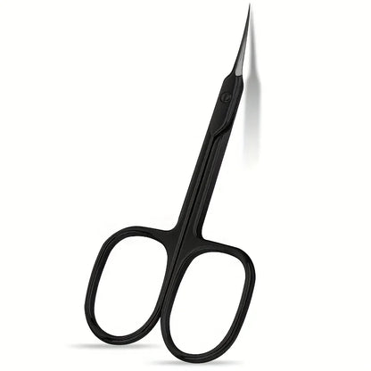 Curved Scissors  Multi-Purpose Stainless Steel Non-Slip Grip Scent-Free Shar Beauty Tool for Eyebrows Nails and Makeup Care