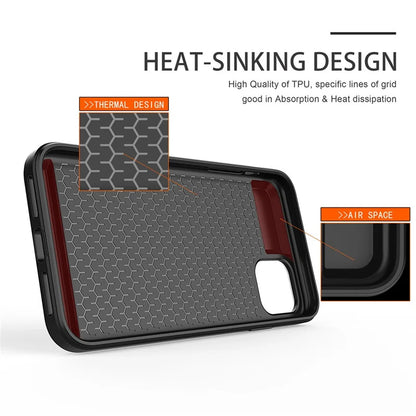 Slide Wallet Credit Card Slot PC Phone Case For iPhone 13 12 Mini 11 14 15 Pro Max XS XR 7 8 Plus SE TPU Armor Shockproof Cover