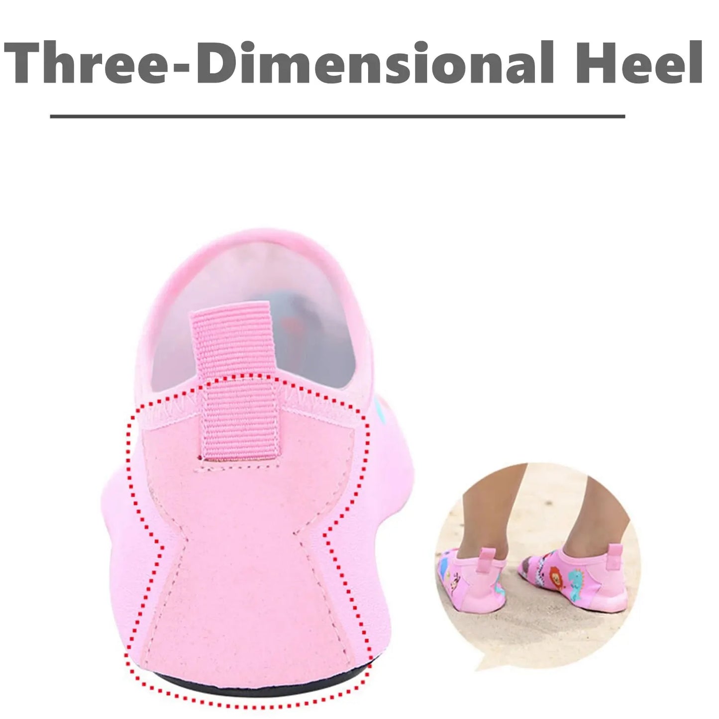 Children Outdoor Water Shoes Barefoot Quick-Dry Aqua Yoga Socks Boys Girls Animal Soft Diving Wading Shoes Beach Swimming Shoes