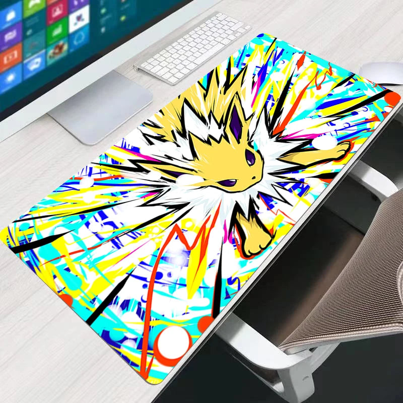 Mouse Pad Computer Speed Type Varpet Mat For E-sports Players Lock Edge Keyboard Pad Mousepad P-Pokemons Eevee Office Desk Mat