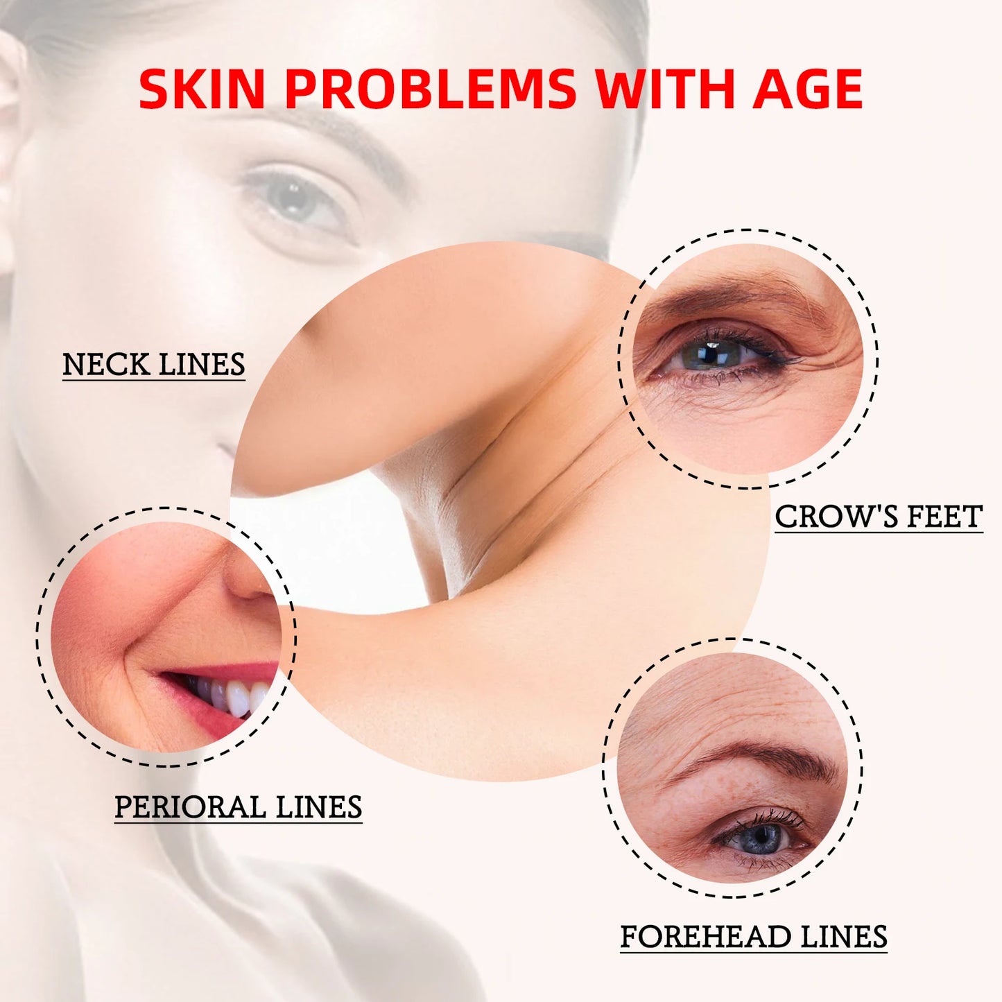 Facial Anti-Wrinkle Serum Eliminates Wrinkles Firms Skin Removes Color Spots Diminishes Fine Lines Anti-Aging Essence Face Care