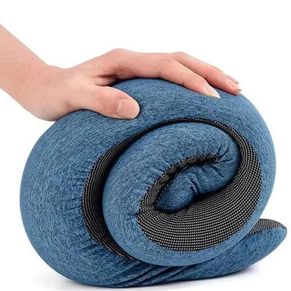 Hot-selling U-shaped memory foam neck pillow, snail travel neck pillow, portable cervical pillow, airplane nap pillow relaxation