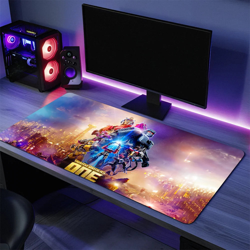 Cartoon T-Transformers One Mouse Pad Desk Mat Large Non-slip Anti-fray Keyboard Ergonomic Office Rubber PC Home Custom