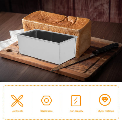 Stainless Steel Nonstick Loaf Tin Versatile Easy Clean Unique Design Even Heating Baking Bread Pans Bread Pan
