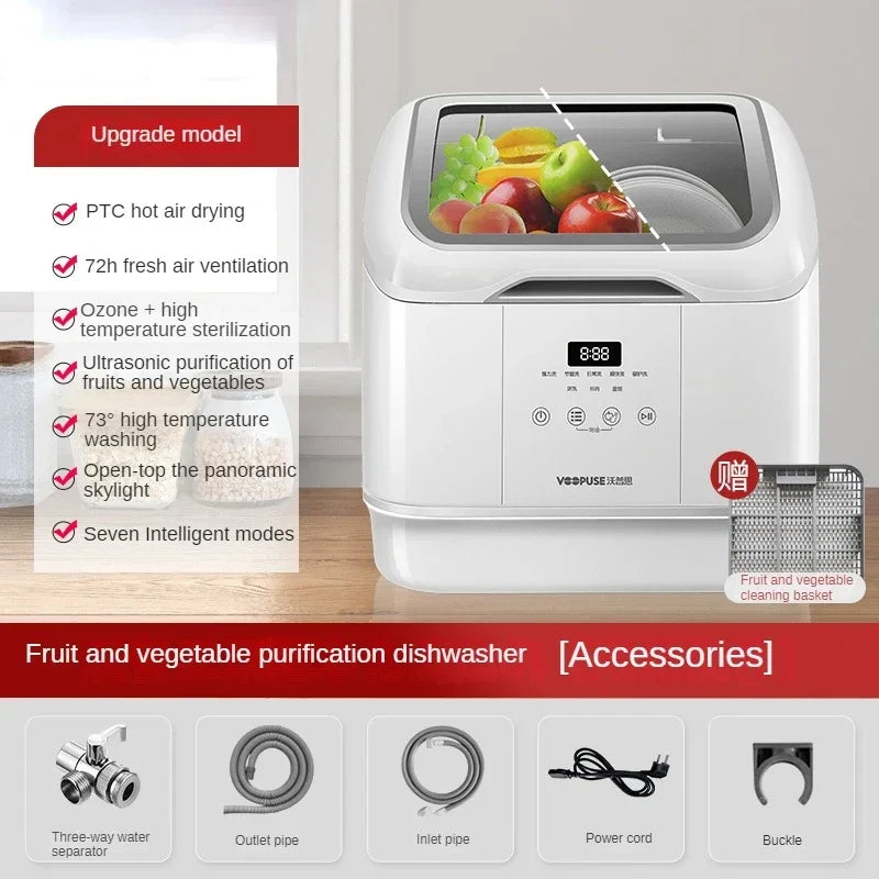 Automatic Dish Washer Home Small Desktop Independent Intelligent Disinfection Cabinet Lave Vaisselle 식기세척기 посудомоечная машина