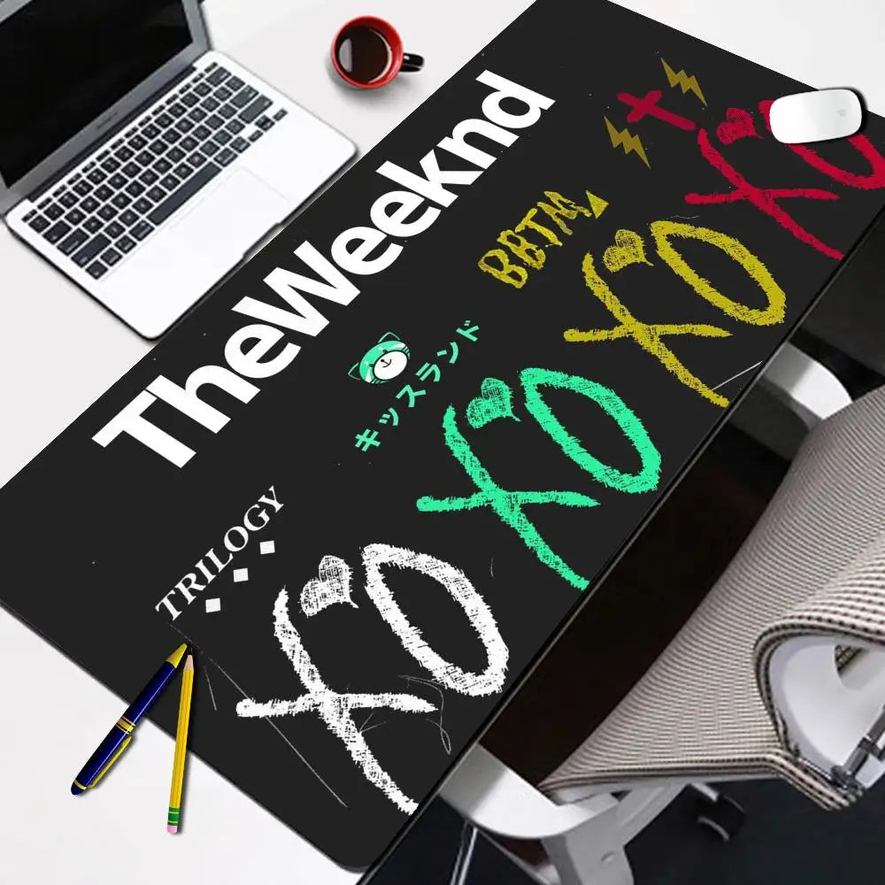 The Weeknd Xo Gaming Mouse Pad Computer Keyboard Desk Mats Anti-Slip Washable Home Office Accessories E-sports Laptop Mousepad