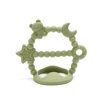 Baby Silicone Teether Soothing Molar Toy Cartoon Newborn Nursing Teething Gift Baby Accessories Kids Fingers Thumb Toys BPA Free