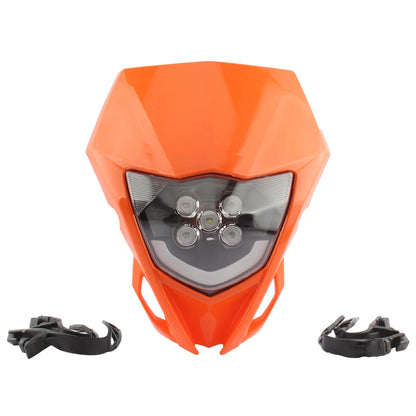 Motorcycle LED Headlight Plate for Yamaha WR YZ 250 450 Parts Headlamp Fairing Dirt Bike Supermoto Enduro Motocross Accessories