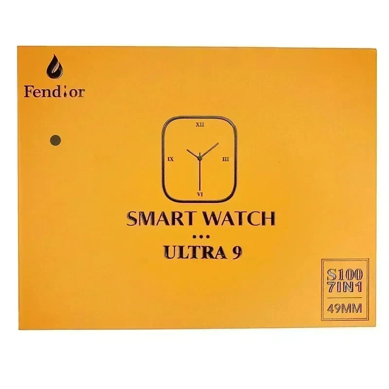 2025 New Smartwatch S100 Ultra 7 Watch Straps 2.2HD Amoled Circular Screen Monitoring Reloj inteligente with Protective Case
