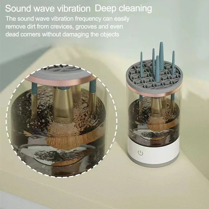 Electric Makeup Brushes Cleaner Washing Makeup Brushes Dehydration Cosmetic Washing Machine for Brush Cleaning HZSQJGJ04