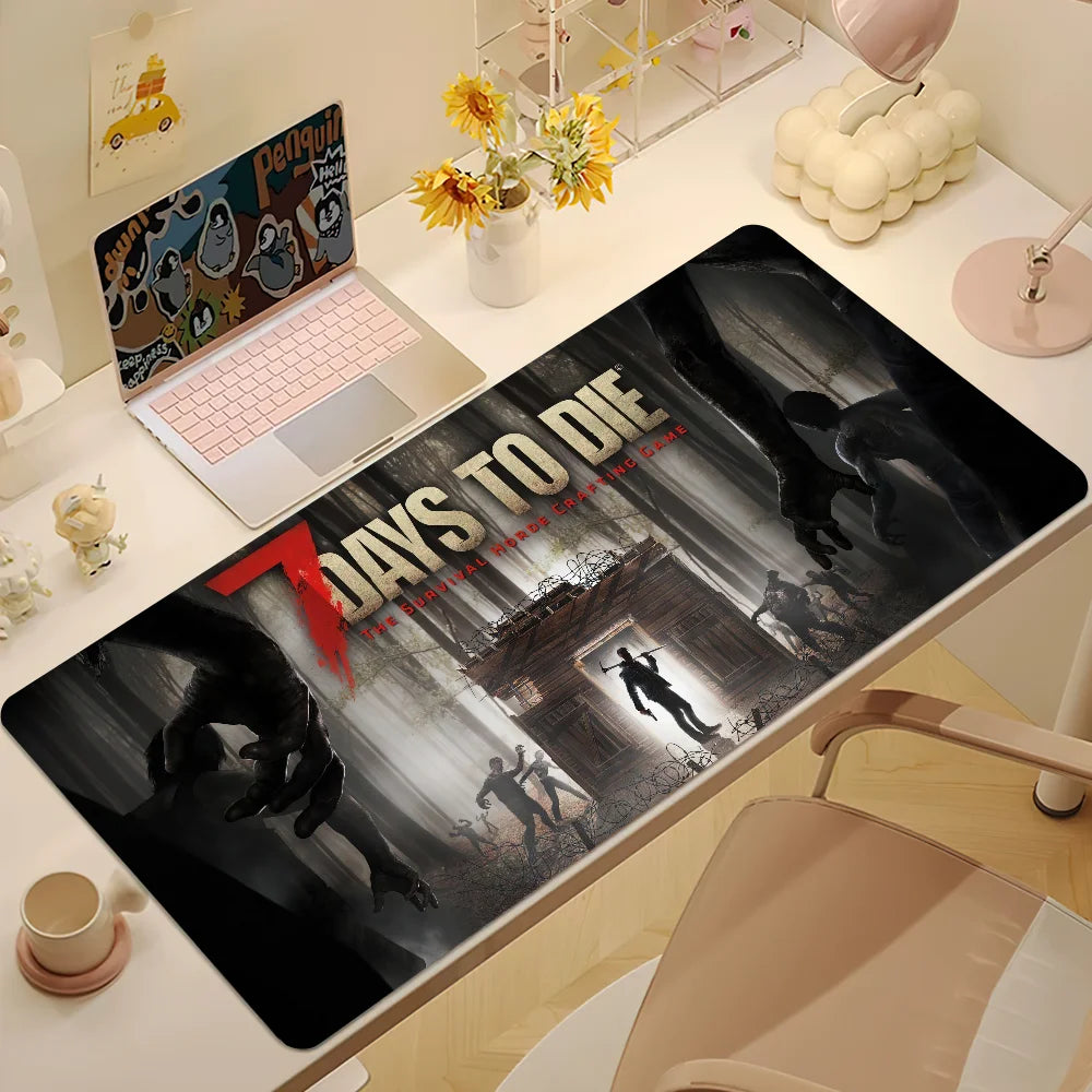 7 Days to Die Mouse Pad Desk Mat Large Non-slip Anti-fray Keyboard Ergonomic Office Rubber PC Home Custom