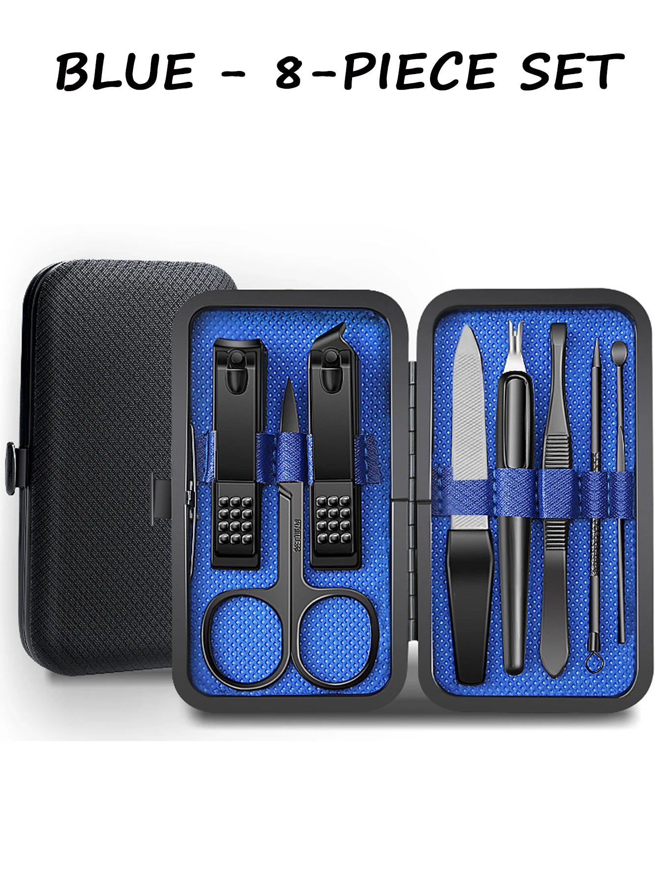 7/8/9pcs Manicure set Men Personal Care Tools Accessories Finger and Toe Nail Clippers Kit Professional Manicure Pedicure Kit