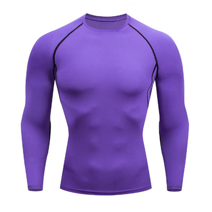 Compression Shirts Men's Rashguard Quick Dry Gym Fitness Shirts Spring Beach Surfing Athletic Sport Running Workout Tops Tees
