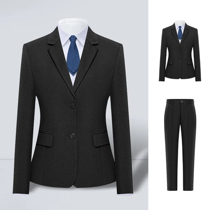 Men's Big Size Suit Set Professional Business Wedding Groom Office Team Uniform Summer Formal Suit