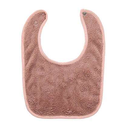 Solid Terry Towel Baby Bibs Sweet Cotton Saliva Towel Adjustable Korean Kids Boys Girls Pocket Bandanas Feeding Burp Clothes