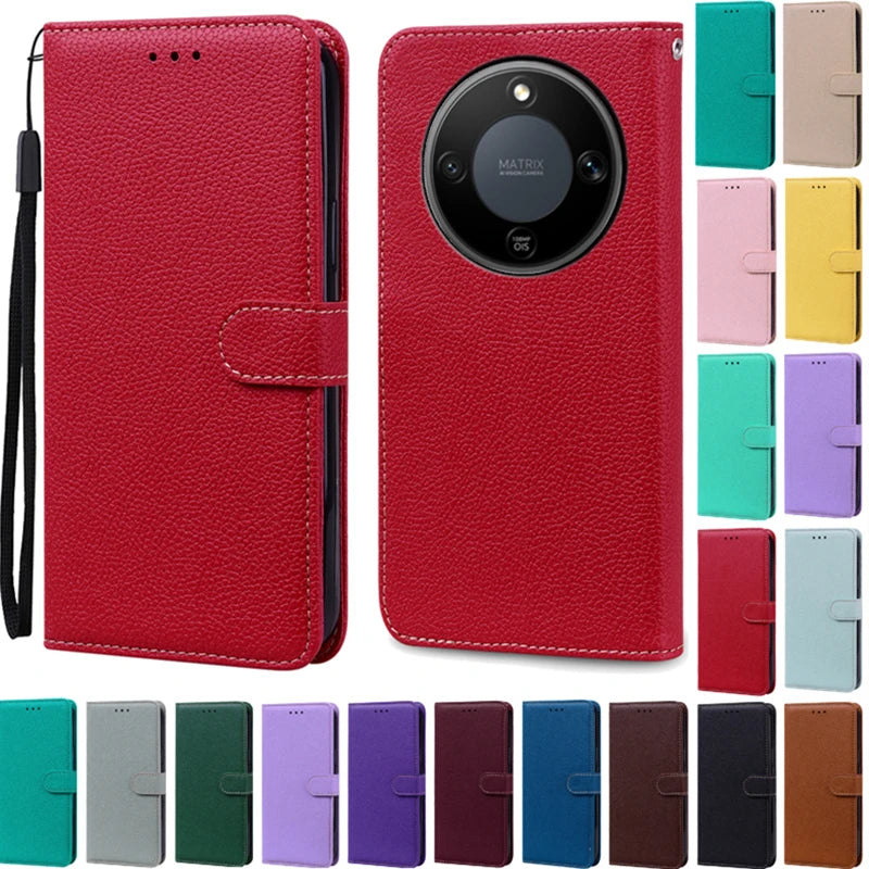 Magic8 Lite Case For Honor Magic 8 Lite Case Wallet Leather Flip Cover For Honor Magic8 Lite Case Book Cell Phone Cover Fundas