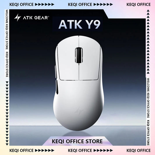ATK Dragonfly Y9 Wireless Mouse 3-mose Ergonomics Dual 8K Long Battery Life Gaming Mouse Customized E-sports PC Accessory Gifts