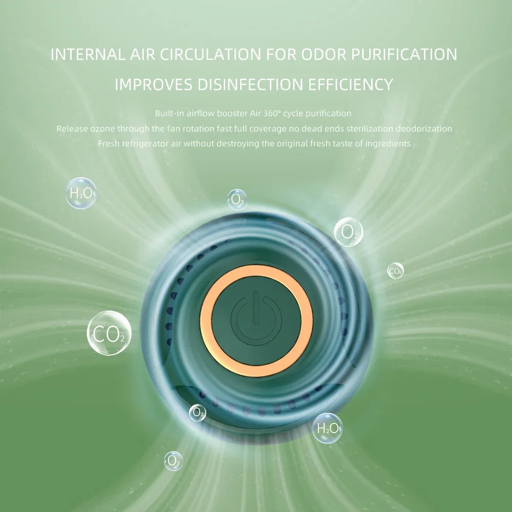 Refrigerator Odor Remover Household Kitchen Purifier Ozone Sterilizer Cabinet Disinfection Odor Removal Air Purifier for Home
