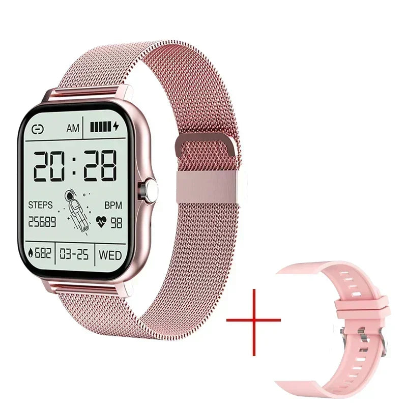 Smart Watch Android Phone 1.47'' Inch Color Screen Bluetooth Call Blood Oxygen/Pressure Monitoring Smart Watch Women Men